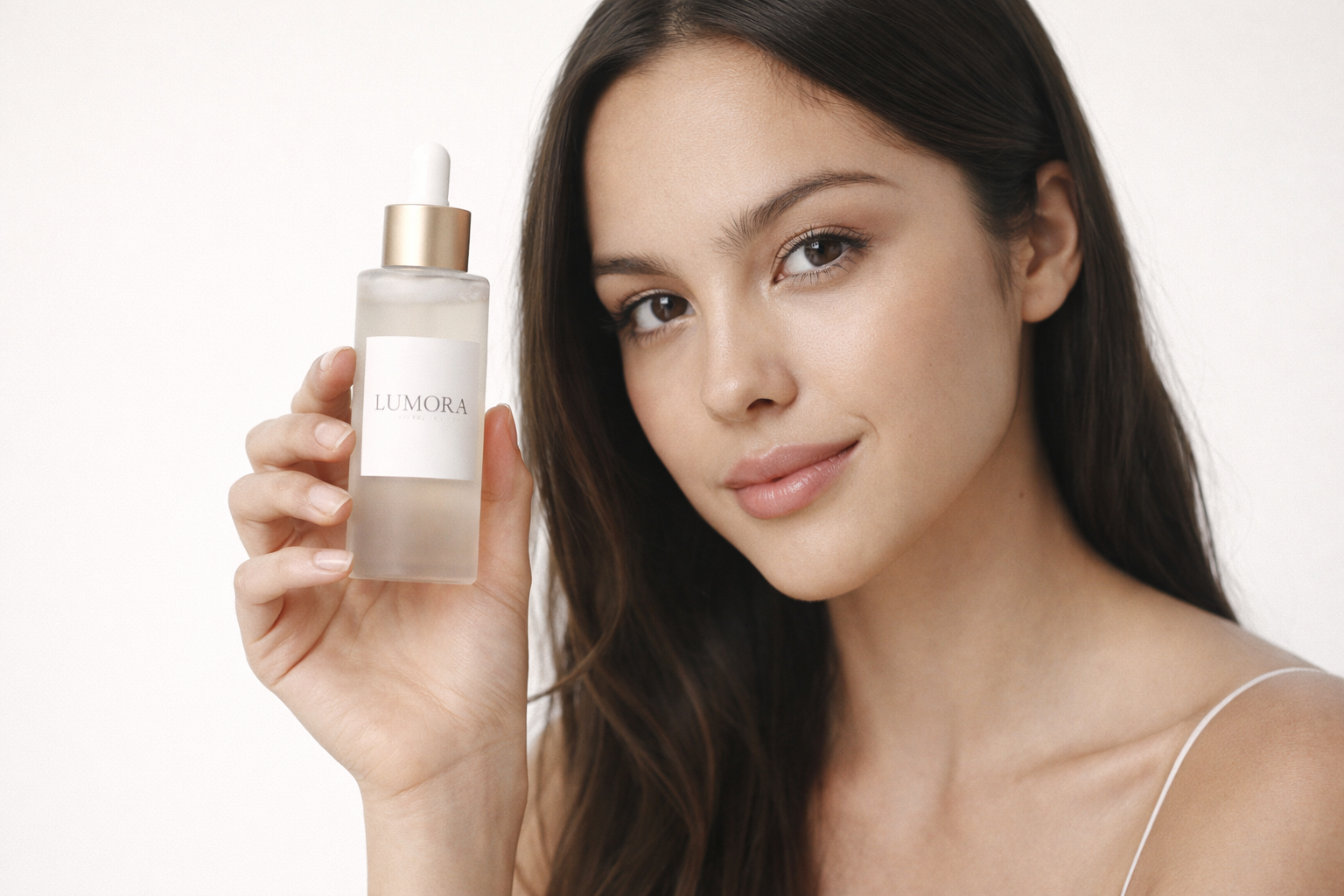 Natural dewy makeup look